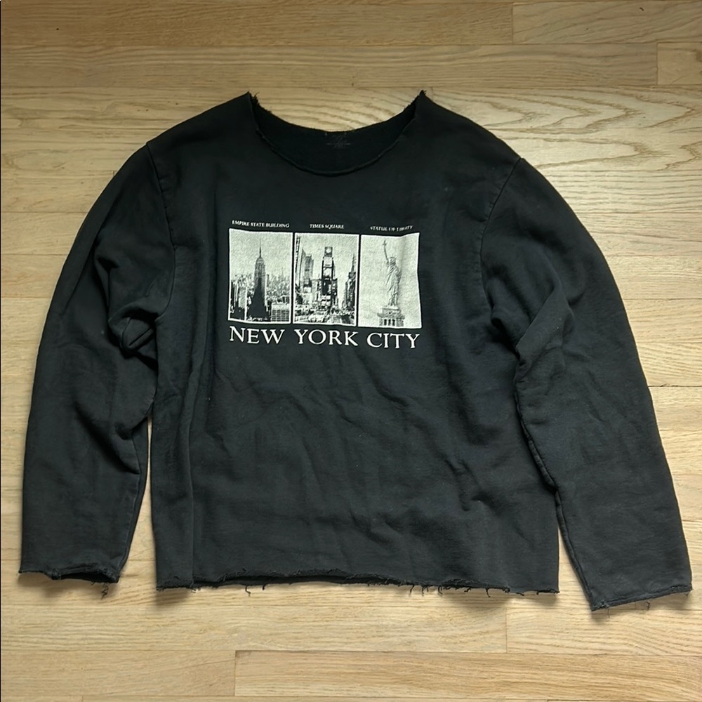 Brandy Melville Black New York City Sweater